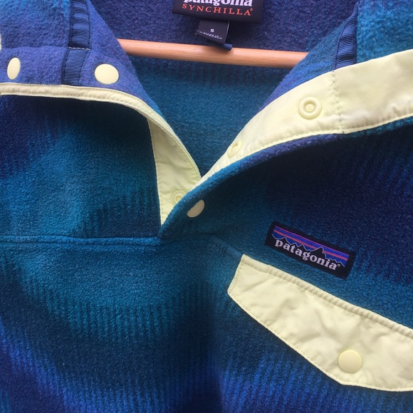 EUC AURORA BOREALIS Synchilla Snap-T PATAGONIA Pullover Small Fleece Gift - Picture 2 of 10